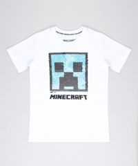 Camiseta-Infantil-Creeper-Minecraft-com-Paete-Dupla-Face-Manga-Curta-Branca-9771905-Branco_1