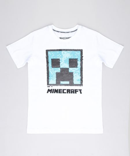 Camiseta-Infantil-Creeper-Minecraft-com-Paete-Dupla-Face-Manga-Curta-Branca-9771905-Branco_1