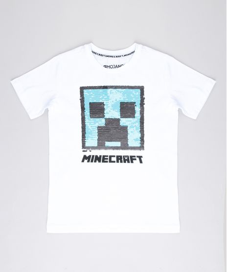 Camiseta-Infantil-Creeper-Minecraft-com-Paete-Dupla-Face-Manga-Curta-Branca-9771905-Branco_1