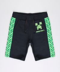Bermuda-Infantil-Minecraft-em-Moletom-Preta-9768933-Preto_1