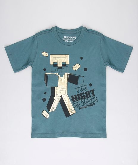 Camiseta-Infantil-Zumbi-Minecraft-Metalizado-Manga-Curta-Verde-9732791-Verde_1