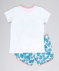 Pijama-Infantil-Flamingo-com-Glitter-Manga-Curta-Branco-9762479-Branco_2