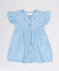Vestido-Jeans-Infantil-com-Bordado-Floral-Babado-na-Manga-Azul-Claro-9636305-Azul_Claro_1