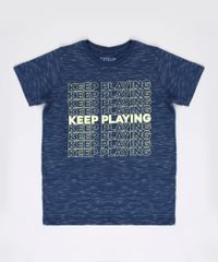 Camiseta-Infantil--Keep-Playing--Manga-Curta-Azul-Marinho-9629775-Azul_Marinho_1