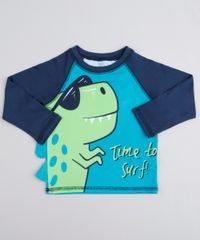 Camiseta-de-Praia-Infantil-Raglan-Dinossauro-Manga-Longa-Verde-9803484-Verde_1
