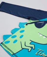 Camiseta-de-Praia-Infantil-Raglan-Dinossauro-Manga-Longa-Verde-9803484-Verde_4