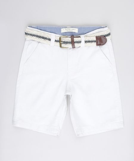 Bermuda-Infantil-Reta-Alfaiatada-com-Cinto-Kaki-Claro-9662831-Kaki_Claro_1