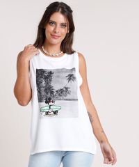 Regata-Feminina-Cavada-Mickey-na-Praia-Decote-Redondo-Branca-9801382-Branco_1