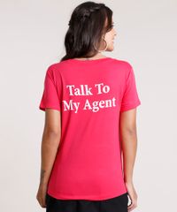 Blusa-Feminina--No-Photos-Please--Manga-Curta-Decote-Redondo-Rosa-Escuro-9801379-Rosa_Escuro_2