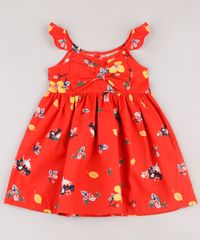 Vestido-Infantil-Estampado-Floral-com-Laco-e-Babado-Sem-Manga-Vermelho-9740371-Vermelho_1