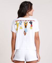 Blusa-Feminina-Turma-do-Mickey-Ampla-Manga-Curta-Decote-Redondo-Branca-9791749-Branco_2