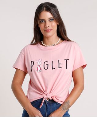Blusa-Feminina-Leitao-Ursinho-Pooh-com-No-Manga-Curta-Decote-Redondo-Rosa-9790799-Rosa_1