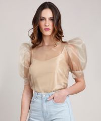 Blusa-Feminina-Mindset-em-Organza-Manga-Bufante-Decote-Redondo-Dourada-9891624-Dourado_1