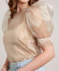 Blusa-Feminina-Mindset-em-Organza-Manga-Bufante-Decote-Redondo-Dourada-9891624-Dourado_4