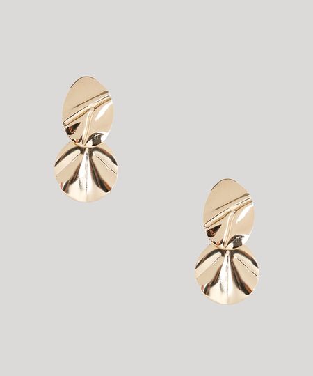 Brinco-Feminino-Texturizado-Dourado-9761514-Dourado_1