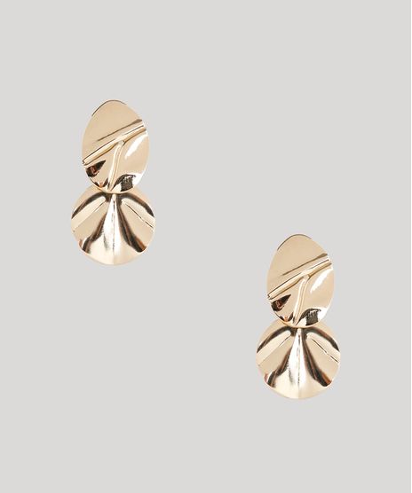 Brinco-Feminino-Texturizado-Dourado-9761514-Dourado_1