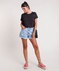 Blusa-Feminina-Ampla-Estampada-Floral-Manga-Curta-Decote-Redondo-Preta-9832969-Preto_3