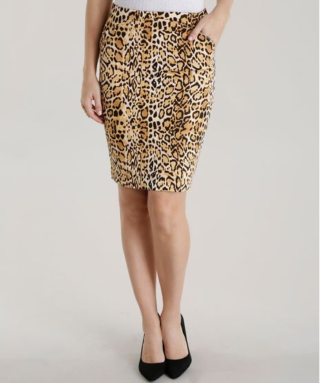 Saia-Lapis-Estampada-Animal-Print-Marrom-8534426-Marrom_1