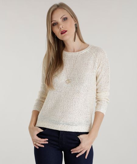 Sueter-em-Trico-com-Paete-Bege-Claro-8472400-Bege_Claro_1 Sueter-em-Trico-com-Paete-Bege-Claro-8472400-Bege_Claro_1