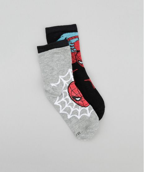 Kit-de-2-Meias-Homem-Aranha-Multicor-8550431-Multicor_1