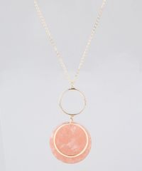 Colar-Feminino-Longo-com-Pingente-Acrilico-Marmorizado-e-Argola-Dourado-9761519-Dourado_3