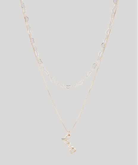 Kit-de-Gargantilha-Choker-de-Coracao---Colar-Feminino-Love-Folheado-Dourado-9775041-Dourado_1
