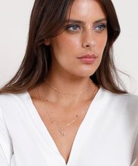 Kit-de-Gargantilha-Choker-de-Coracao---Colar-Feminino-Love-Folheado-Dourado-9775041-Dourado_2
