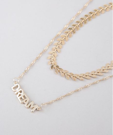 Kit-de-Gargantilha-Choker-Espinha-de-Peixe---Colar-Feminino-Dream-Folheado-Dourado-9775051-Dourado_1