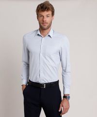 Camisa-Social-Masculina-Comfort-Maquinetada-com-Bolso-Manga-Longa-Cinza-Claro-9639463-Cinza_Claro_5