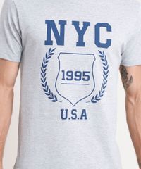 Pijama-Masculino--NYC--com-Camiseta-Manga-Curta---Samba-Cancao-Listrado-Cinza-Mescla-Claro-9644487-Cinza_Mescla_Claro_4