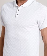 Polo-Masculina-Slim-Fit-Estampada-Floral-em-Piquet-Manga-Curta-Branca-9716702-Branco_4