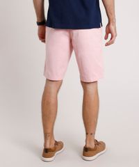 Bermuda-de-Sarja-Masculina-Reta-Alfaiatada-Rosa-9778933-Rosa_4