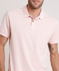 Polo-Masculina-Comfort-Fit-Estampada-Mini-Print-Geometrica-em-Piquet-Manga-Curta-Rose-9726080-Rose_4