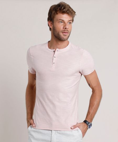 Camiseta-Masculina-Slim-Fit-Manga-Curta-Gola-Portuguesa-Rosa-Claro-9806201-Rosa_Claro_1