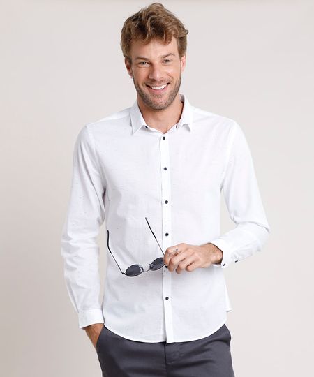 Camisa-Social-Masculina-Slim-Mescla-Manga-Longa-Branca-9657388-Branco_1 Camisa-Social-Masculina-Slim-Mescla-Manga-Longa-Branca-9657388-Branco_1