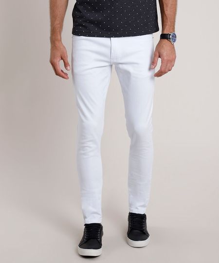 Calca-de-Sarja-Masculina-Slim-Branca-9778351-Branco_1 Calca-de-Sarja-Masculina-Slim-Branca-9778351-Branco_1