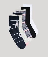Kit-de-5-Meias-Femininas-Cano-Alto-Multicor-9856483-Multicor_1