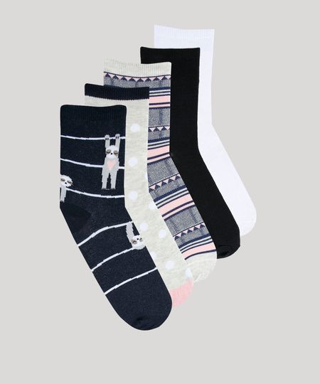 Kit-de-5-Meias-Femininas-Cano-Alto-Multicor-9856483-Multicor_1 Kit-de-5-Meias-Femininas-Cano-Alto-Multicor-9856483-Multicor_1