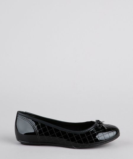Sapatilha-Molekinha-Bico-Fino-com-Matelasse-em-Verniz-Preta-9902830-Preto_1
