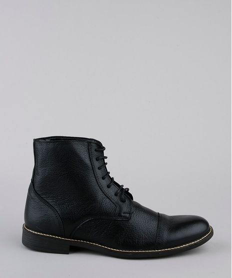 Bota-Coturno-Masculina-Oneself-Cano-Alto-Texturizada-Preta-9888888-Preto_1