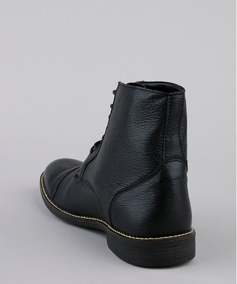 bota coturno social masculina