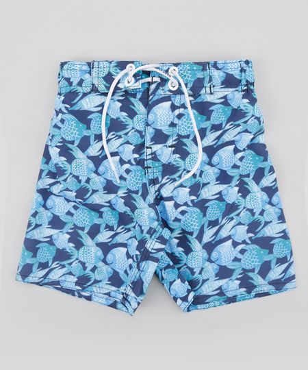 Bermuda-Estampada-de-Peixes-Azul-8561815-Azul_1 Bermuda-Estampada-de-Peixes-Azul-8561815-Azul_1