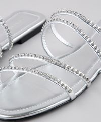 Rasteirinha-Feminina-Oneself-Metalizada-com-Strass-Prateada-9801659-Prateada_5