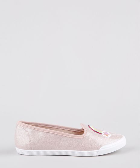 Slipper-Infantil-Molekinha-Arco-Iris-com-Brilho-Rose-9902818-Rose_1