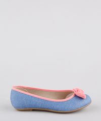 Sapatilha-Jeans-Infantil-Molekinha-Bico-Redondo-com-Laco-Azul-Medio-9902827-Azul_Medio_1
