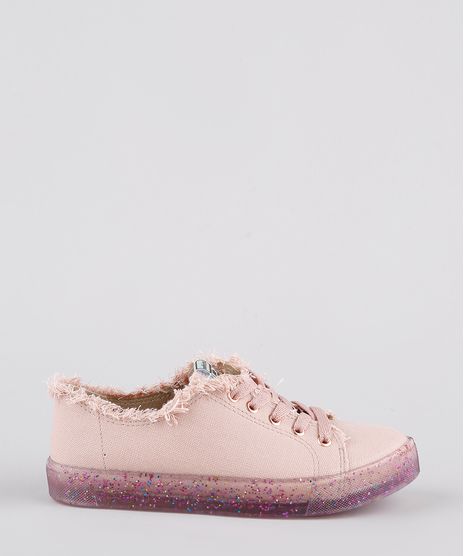 Tenis-Infantil-Molekinha-Desfiado-com-Glitter-e-Micanga-Rose-9902826-Rose_1