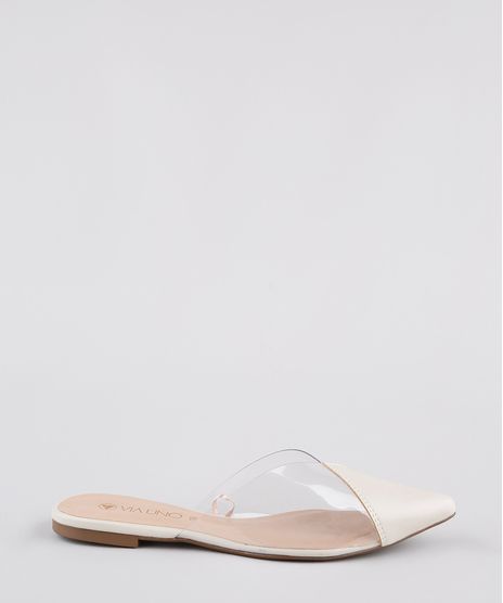 Mule-Feminino-Via-Uno-Bico-Fino-com-Recorte-Transparente-Kaki-Claro-9902559-Kaki_Claro_1