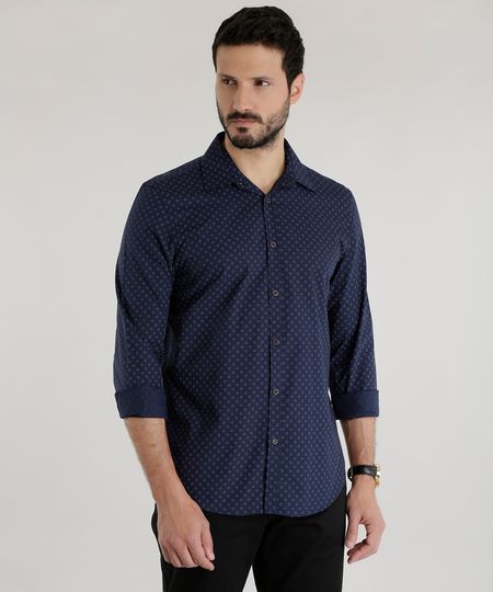 Camisa-Comfort-Estampada-Azul-Marinho-8500087-Azul_Marinho_1 Camisa-Comfort-Estampada-Azul-Marinho-8500087-Azul_Marinho_1