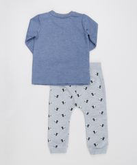 Conjunto-de-Camiseta-Azul---Calca-em-Moletom-Estampada-Mickey-Cinza-Mescla-8495618-Cinza_Mescla_2