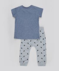 Conjunto-de-Camiseta-Azul---Calca-em-Moletom-Estampada-Mickey-Cinza-Mescla-8497649-Cinza_Mescla_2